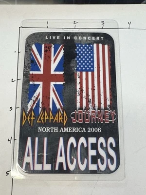 Def Leppard/Journey Commemorative North America 2006 Tour All Access Pass - Image 1 of 3