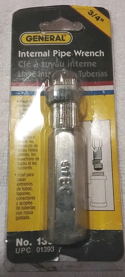 GENERAL TOOL CO #1393 3/4" INTERNAL PIPE WRENCH - Image 1 of 3