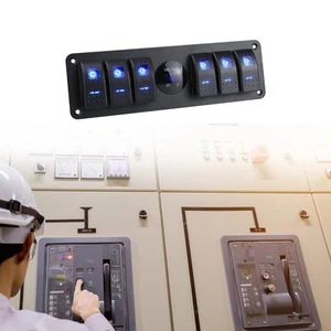 Rocker Switch Panel Aluminum Professional Waterproof Easy to Install 12V on Off - Picture 1 of 7