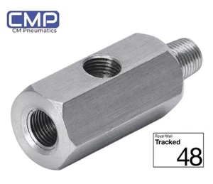 Oil Pressure Sensor Adapter Replacement Oil Water Temperature Temp 1/8 NPT - Picture 1 of 4