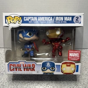 *NEU* Funko Pop! Marvel Civil War Collector 2 Pack Captain America vs. Iron Man - Bild 1 von 5