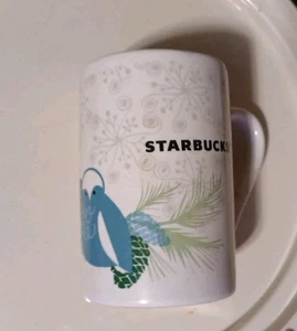 Starbucks 2011 Holiday Blue Bird and Pine Cone Becher, 10 Unzen TASSE - Bild 1 von 5