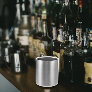  Bicchiere acqua acciaio inox 304 tazza denti creativi bagno bere - Foto 1 di 12