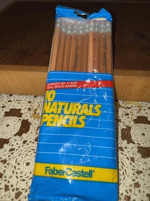 Paquete de 10 plomo FaberCastell #2 vintage nuevo en stock Foto 1 de 4