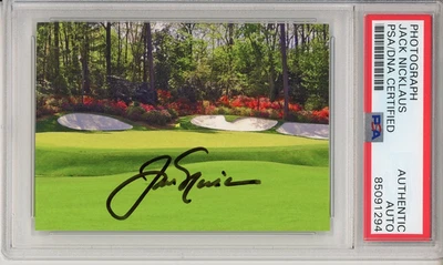 JACK NICKLAUS SIGNED MASTERS TOURNAMENT GOLF PICTURE AUTO AUTOGRAPH PSA DNA COA - Image 1 of 2