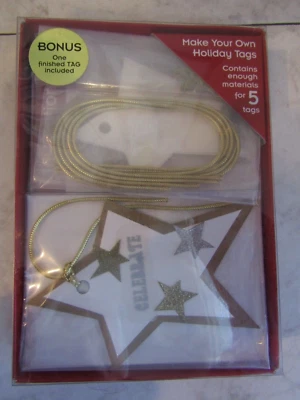 NIB Vintage Paper Magic Group "Make Your Own Tags"  Holiday Christmas - Image 1 of 2