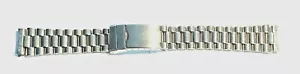 Neu Bulova Accutron Edelstahl Gliederband mit Sicherheit & gebogenen 18 mm Enden - Bild 1 von 4