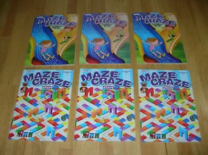 6 Childrens Maze Craze Activity Books 80 pages LOT Party Favors Mazes - Picture 1 of 5