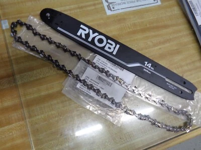 311482001 ПОДЛИННЫЙ RYOBI 14 «БАР, ЦЕПЬ 682006004 КОМБО ПОДХОДИТ НЕКОТОРЫЕ RYOBI БЕНЗОПИЛА - Изображение 1 из 4