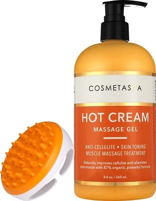 Hot Cream Massage Gel with-Cellulite Massager 8.8oz Anti- Cellulite Skin Tighten - Image 1 of 4