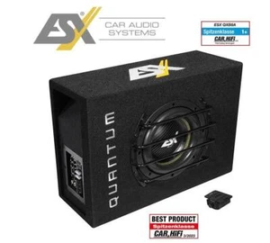 ESX QXB8A Aktiv Subwoofer System 20cm (8") Bassreflex 800 W + Bass Fernbedienung - Bild 1 von 8
