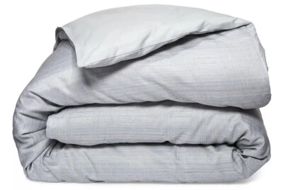 Sferra Modelli Long Staple Cotton Sateen Jacquard King Duvet Aquamarine New - Image 1 of 4