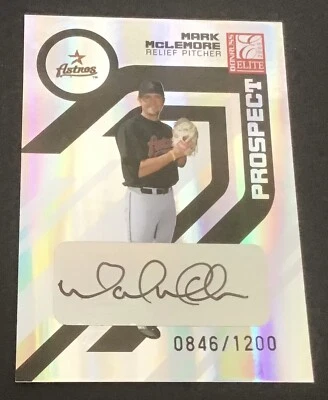 2005 Donruss/Playoff Baseball Autograph Card #179 Mark McLemore 0846/1200 - Image 1 of 2