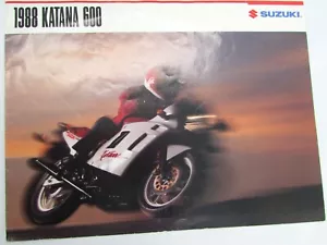 1988 Suzuki Katana 600 GSX600F Original Sales Brochure - Picture 1 of 3