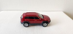 Matchbox 14 Jeep Cherokee Trailhawk Red MBX Mountain II 1:64 Diecast Car Loose