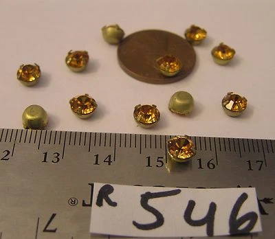 Juego de 12 diamantes de imitación Swarovski de colección de 5,5 mm de latón para joyería muñeca reparación artesanal + Foto 1 de 2