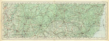 The Fens, East Midlands & Suffolk. Cambridge Ipswich ORDNANCE SURVEY 1922 map