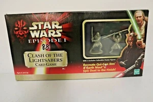 Vintage Star Wars Episode 1 Kampf der Lichtschwerter Kartenspiel 2 Zinnfiguren - Bild 1 von 3