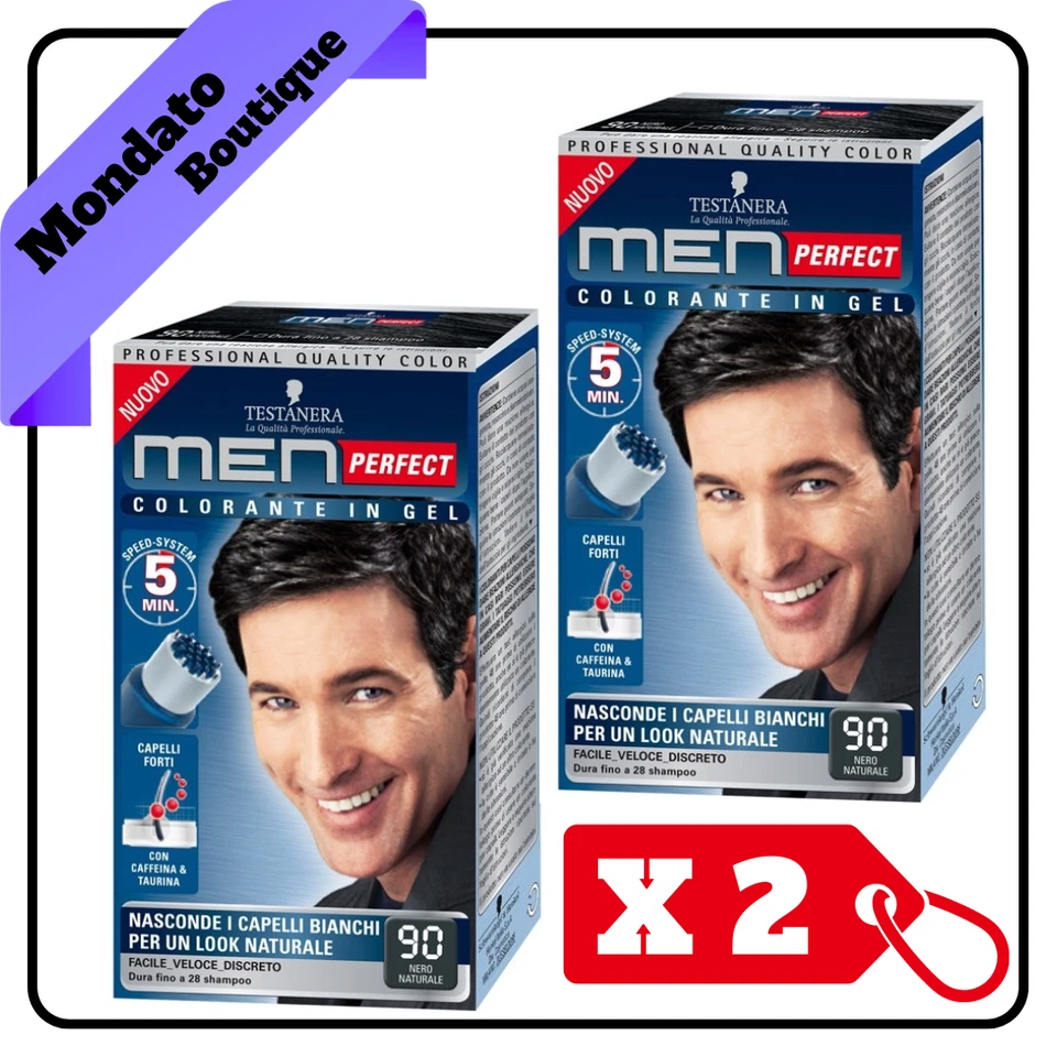 TINTA SCHWARZKOPF MEN PERFECT IN GEL N. 90 NERO NATURALE (X2) - Image 1 of 1