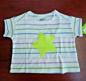 Baby girl short sleeve shirt, Crazy 8, multi-color, star, 12-18 mos - Picture 1 of 4