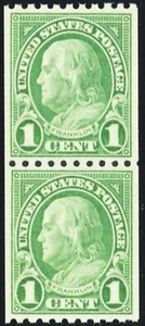 604, Mint Superb NH 1¢ Coil Pair - With Graded 98 PSE Certificate - Stuart Katz - Picture 1 of 2