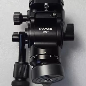 Cabezal fluido metálico trípode NEEWER con base niveladora mango telescópico GM27 - Imagen 1 de 4