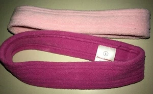 HANNA ANDERSSON size small 2 PINK FLEECE WINTER HEAD BANDS polartec WARM - Picture 1 of 1