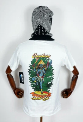 Lakai Footwear Skate Shoes T-Shirt Tee Creature Skateboards White En S - Imagen 1 de 2