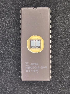 1pcs Fujitsu MBM27C64-30 8Kx8-Bit GOLD DIE 65K UV ROM DIP-28-Pin 300ns - Picture 1 of 1