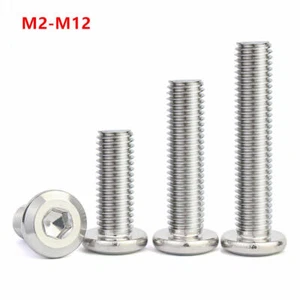 FURNITURE JOINT CONNECTOR BOLTS FIXINGS ALLEN KEY SOCKET HEAD A2 STAINLESS STEEL - Picture 1 of 185