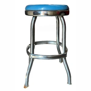 Cosco Chrome Diner Stool Mid Century Modern 1960s Soda Fountain Vintage - Picture 1 of 7