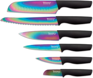 Tomodachi Rainbow Black Titanium 12-Piece Cutlery Set - Picture 1 of 6