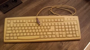 gebrauchte PS/2 PC Tastatur QWERTZ - Deutsch in Beige - Bild 1 von 5