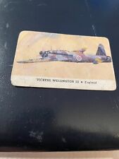 1944 Leaf Card-O Aeroplane Series B - Vickers Wellington III - England - Fair