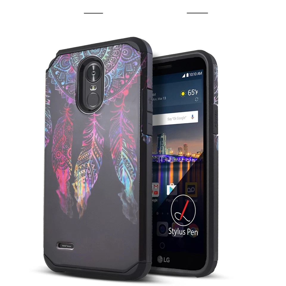 For LG Stylo 3 Case Full Body Phone Cover Shockproof + Tempered Glass Protector - Image 1 of 4