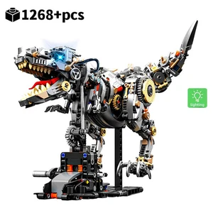 STEM Creative Jurassic Mechanical Dinosaur Building Blocks Tyrannosaurus Rex Toy - Picture 1 of 6