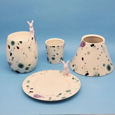 Yankee Candle Splashes of Spring Bunny Tart Burner Votive Holder Candle Set de velas Foto 1 de 4