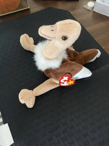 TY Beanie Baby - STRETCH the Ostrich (6.5 inch) - MWMTs Stuffed Animal Toy - Picture 1 of 12