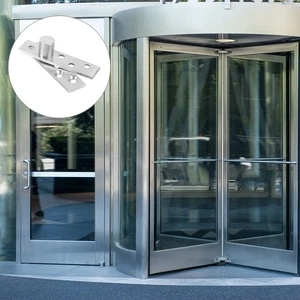 2 Pcs Revolving Door Hinge Hidden Pivot Stainless Degree Rotation - Picture 1 of 12