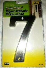 Satin Nickel 5" Number Seven 7