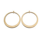 6Pcs Raw Brass Textured Open Round Circle Charms Pendants DIY Jewellery Findings