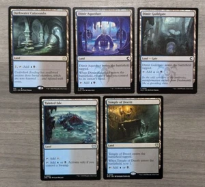 MTG Magic Set of 5 Dimir Dual Lands EDH Commander Deck Staples Blue Black Mana - Picture 1 of 1