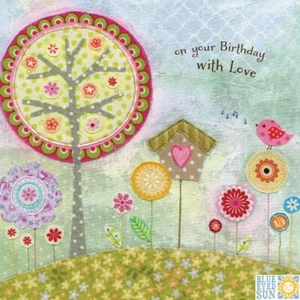 Blue Eyed Sun - Enchantment Card Range - On Your Birthday With Love - Picture 1 of 1