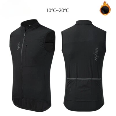 Waterproof Thermal Vest Men Women Winter Sleeveless Waistcoat Black Gray Olive - Image 1 of 4