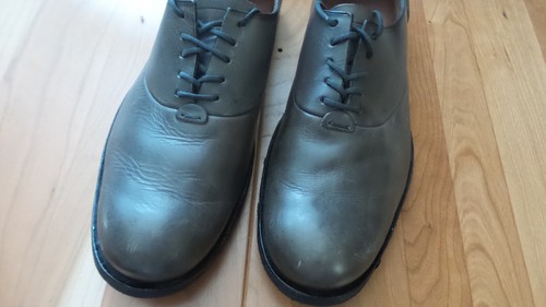 TIMBERLAND BOOT COMPANY PUNTA LISCIA OXFORD 10 M verde oliva made in Brazil buono