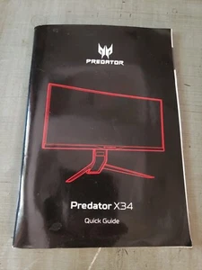 Predator X34 Monitor Manual Quick Guide Acer - Good Condition - Picture 1 of 1