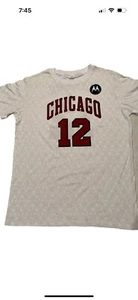 SGA NBA Basketball Chicago Bulls Ayo Dosunmu City Edition T-Shirt Size Large #12 - Picture 1 of 11