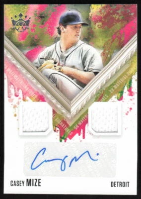 2021 Panini Diamond Kings DK Material Signatures Casey Mize Detroit Tigers - Image 1 of 2