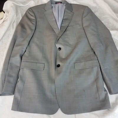 Tommy Hilfiger L40 Business Blazer Abrigo Chaqueta Deportiva Gris Lana **Ver Fotos** Foto 1 de 4