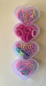 Colorful Elastic Hair Ties Soft Ponytail Holders Mini Clips - Picture 1 of 1